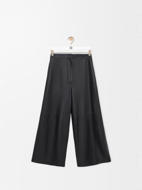 Loewe Cropped trousers in nappa lambskin