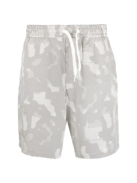 polka-dot print deck shorts