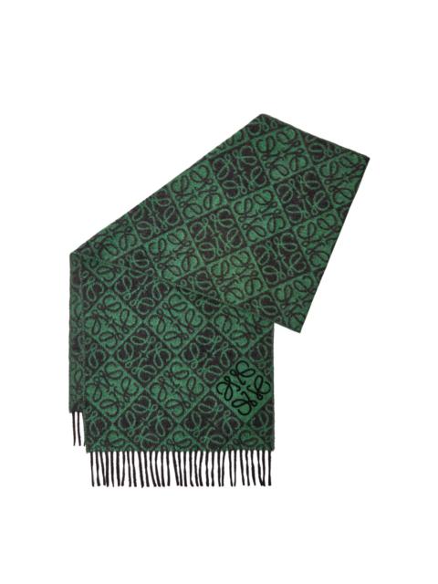 Loewe Anagram scarf in wool and cashmere