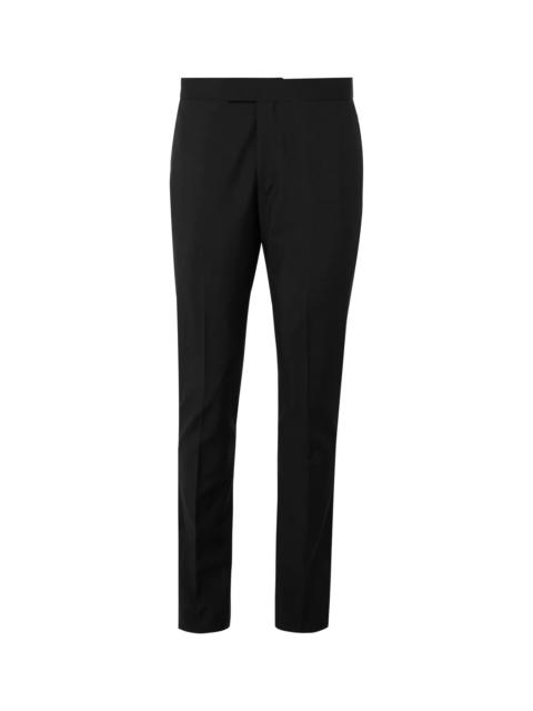 Paul Smith Slim-Fit Satin-Trimmed Wool and Mohair-Blend Tuxedo Trousers