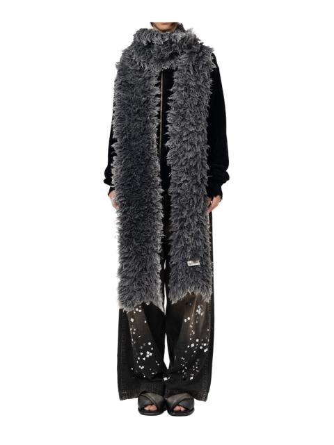 Maison MIHARAYASUHIRO Bleached Shaggy Knit Scarf