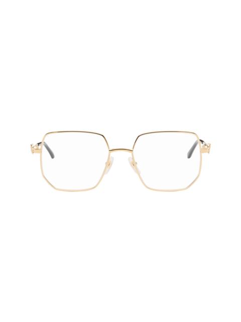 Cartier Gold 'Panthère de Cartier' Squared Glasses