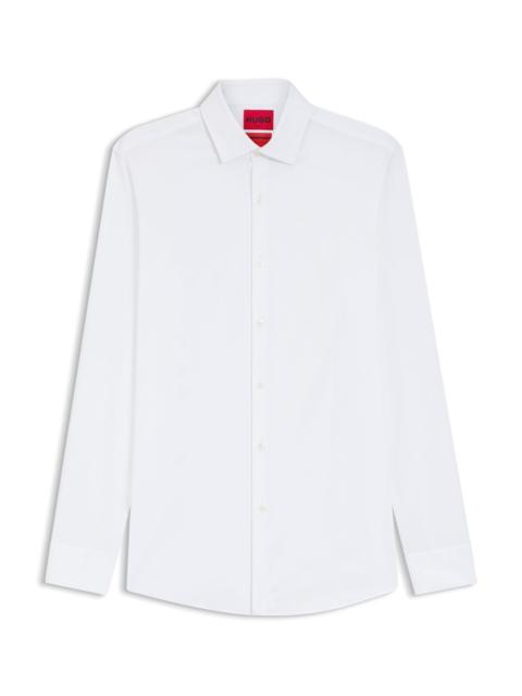 HUGO SLIM-FIT SHIRT IN STRETCH TWILL