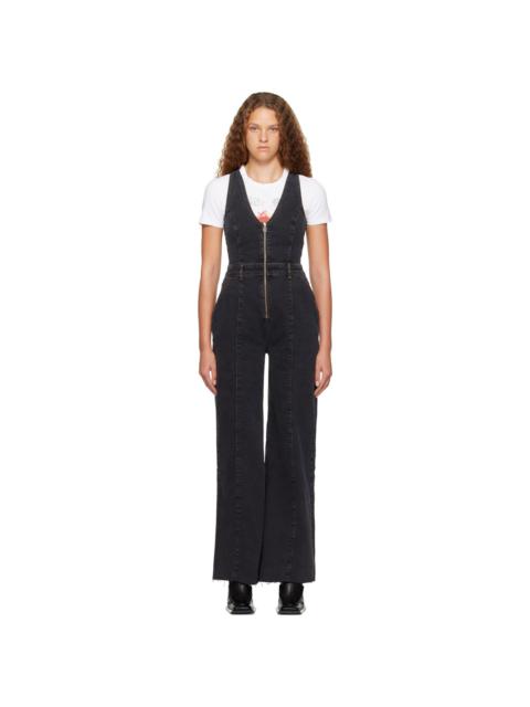 Ksubi Black Vixen Denim Jumpsuit