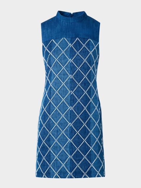 AKRIS Sheath Dress with Diamond Jacquard