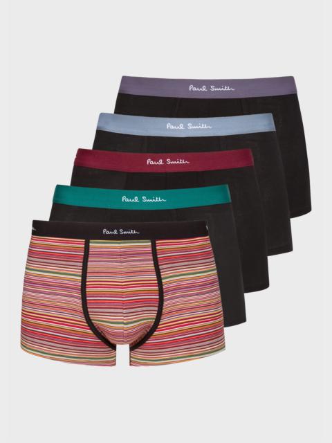 Paul Smith 'Signature Stripe' Mixed Boxer Briefs Five Pack