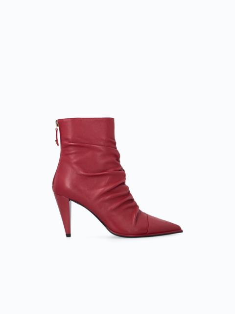 PINKO NAPPA LEATHER ANKLE BOOTS WITH HIGH HEEL AND POINTED TOE
