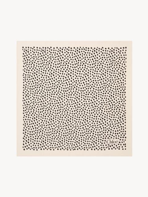 Chloé THE CHLOÉ SPOTTED SQUARE SCARF IN SILK