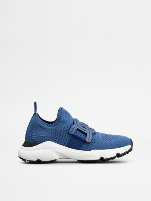 Tod's KATE SNEAKERS IN TECHNICAL FABRIC - BLUE