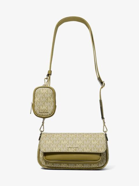 MICHAEL KORS Jet Set Travel Small Signature Logo Crossbody Bag With Pouch