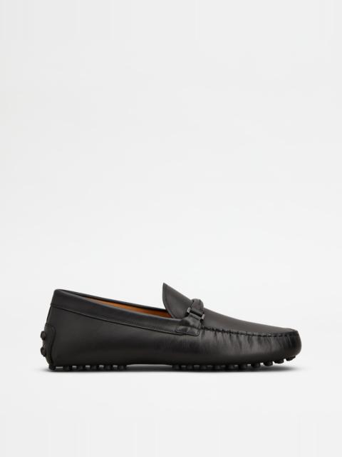 Tod's GOMMINO LOAFERS IN LEATHER - BLACK