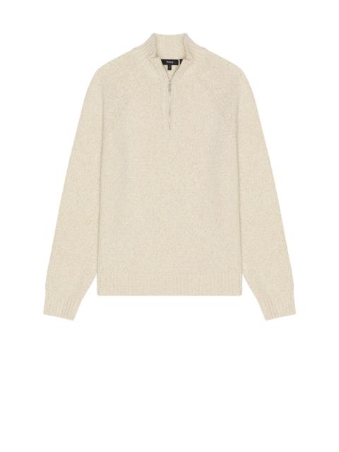 Theory Quarter Zip Soft Twist Sweater