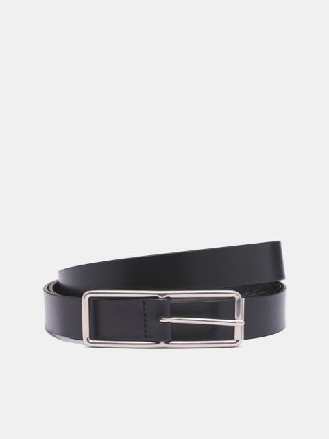 Biggi Leather Rectangular Buckle Belt