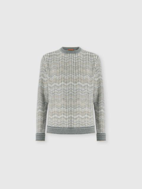 Missoni Cashmere and viscose zig zag pullover