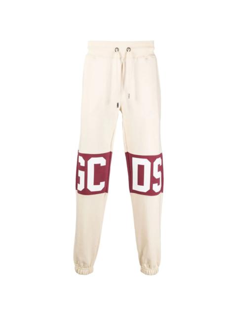 GCDS logo-print cotton track pants