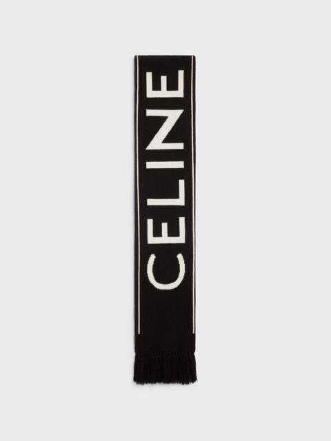CELINE CELINE SCARF IN WOOL AND CASHMERE