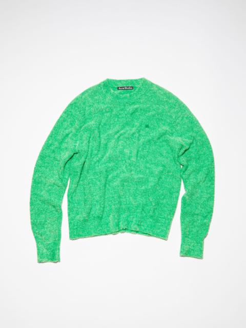 Crew neck knit jumper - Bright Green