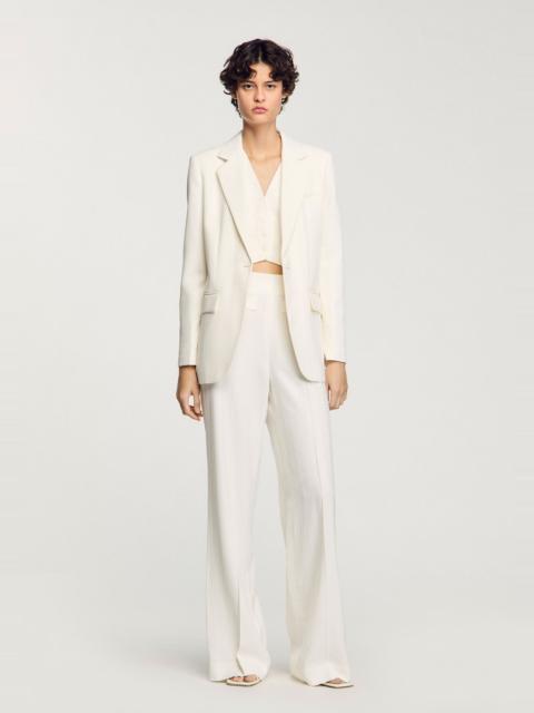 Sandro SEQUIN SUIT TROUSERS
