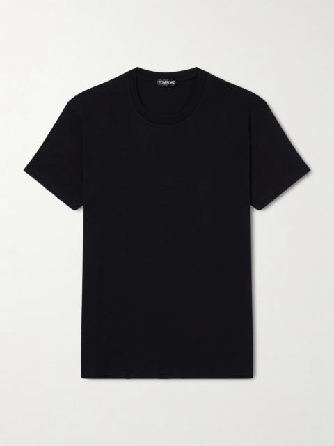 TOM FORD Pointelle-Knit Cotton T-Shirt