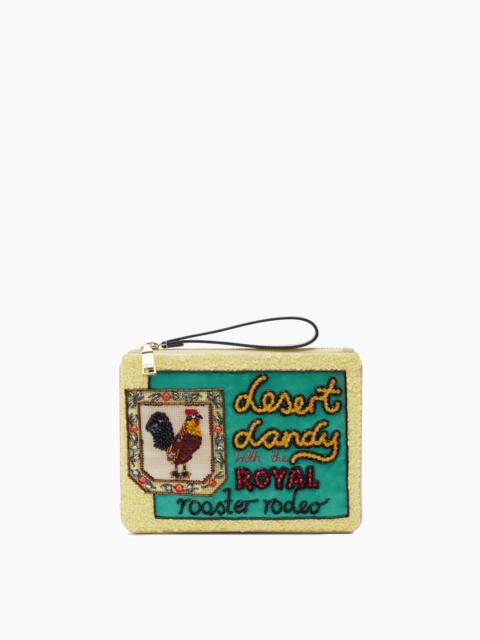 ALÉMAIS Ace Rooster Embellished Clutch in Multi