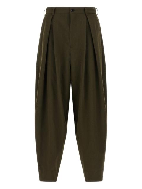 Comme des Garçons Homme Plus Herringbone pleated trousers