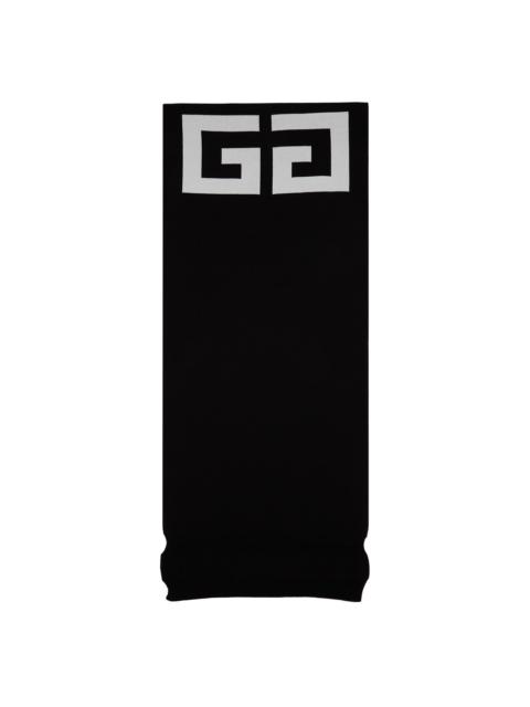 Givenchy Black Monogram Logo Scarf