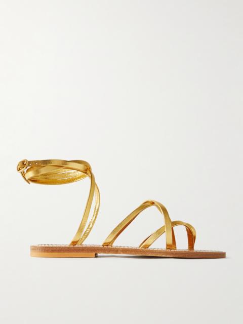 K.JACQUES Zenobie Metallic Leather Sandals