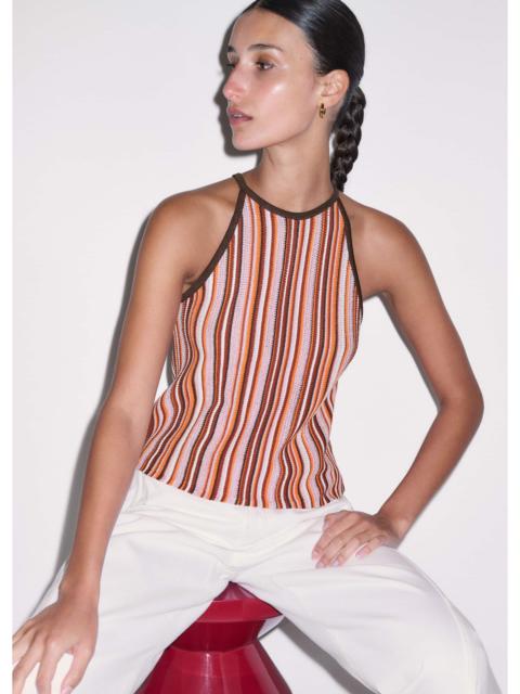 ME+EM Stripe Knit Slim Vest