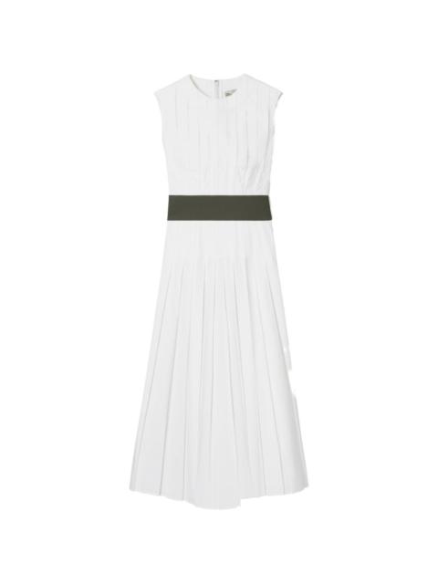TORY BURCH pleated poplin dress