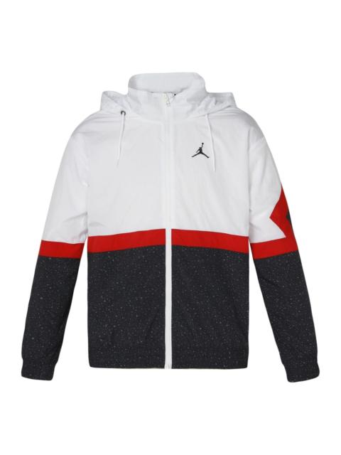 Jordan Air Jordan Air Basketball Sports Windproof Hooded Jacket White CZ2495-101