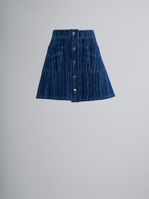 Marni DEGRADÉ DENIM SKIRT