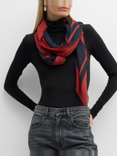 RB Heart Cashmere-Blend Square Scarf