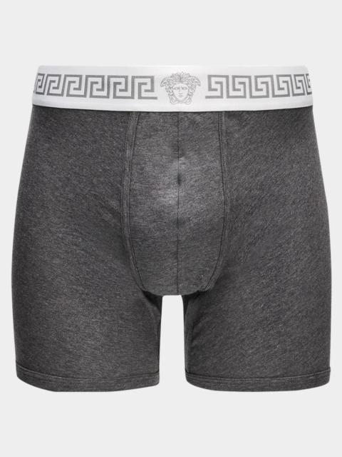 VERSACE Men's Medusa Head Greca Boxer Briefs