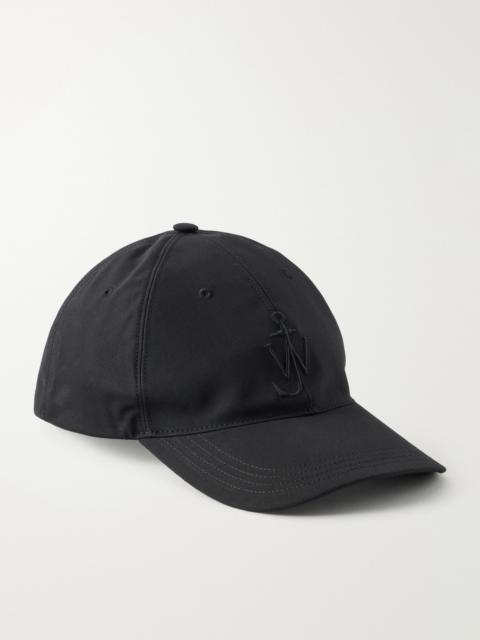 JW Anderson Logo-Embroidered Corduroy-Trimmed Waxed Cotton Baseball Cap