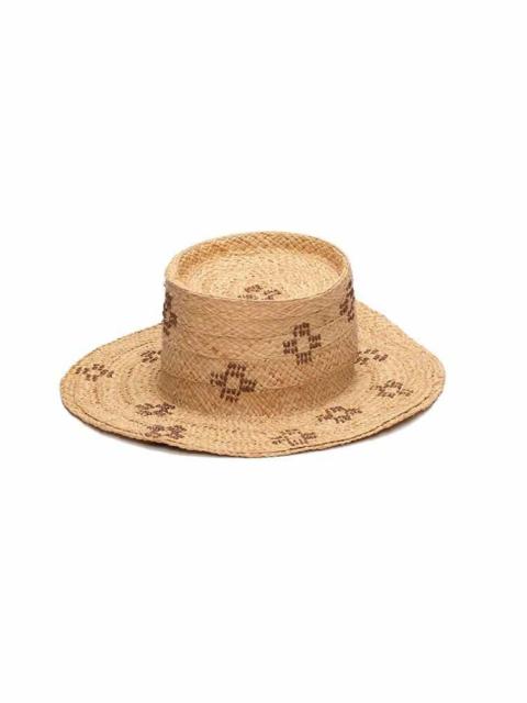 visvim RAFFIA BOATER HAT W