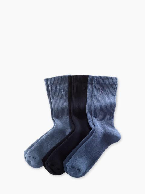 Polo Ralph Lauren POLO RALPH LAUREN CREW SOCK 3-PACK DENIM ASSORTED