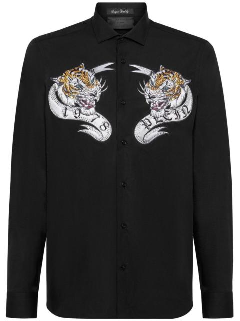 PHILIPP PLEIN Gothic Plein-print shirt
