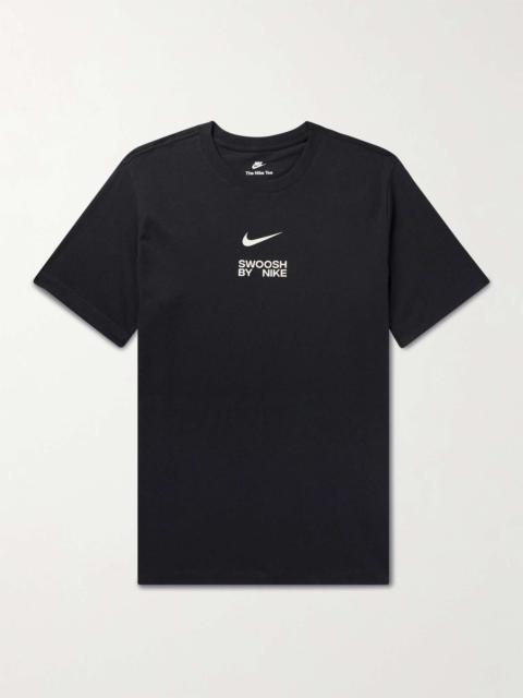Nike 스포츠웨어 로고-인쇄 코튼-제리 티셔츠