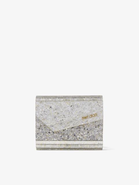 JIMMY CHOO Micro Candy
Champagne Coarse Glitter Acrylic Mini Clutch Bag