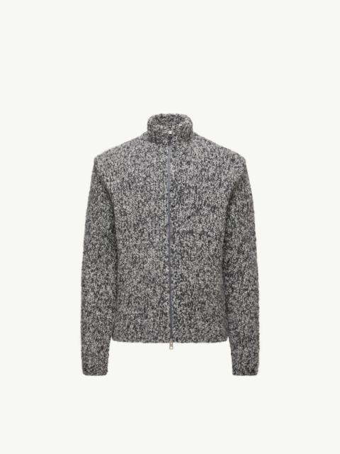 Moncler Wool & Alpaca Zip-Up Cardigan