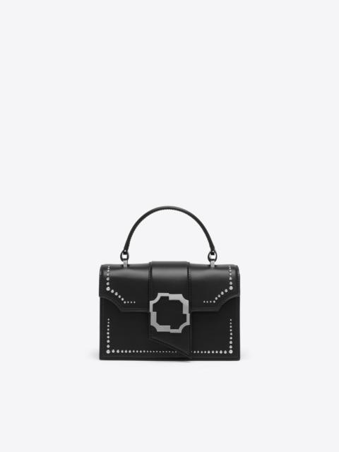 MALONE SOULIERS Audrey Black Studded Leather Mini Handbag