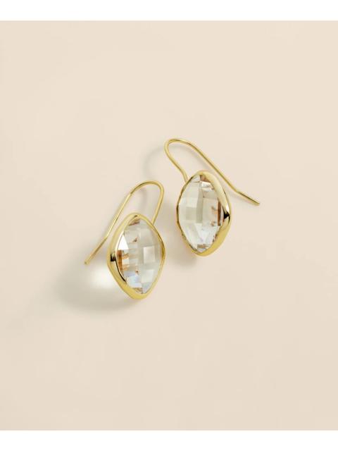 Brooks Brothers French-Wire Drop Earrings with Channel-Set Crystals
