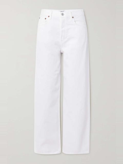+ NET SUSTAIN Low Slung Baggy organic boyfriend jeans White
