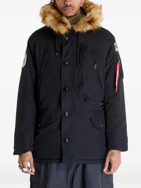 ALPHA INDUSTRIES faux-fur hooded jacket