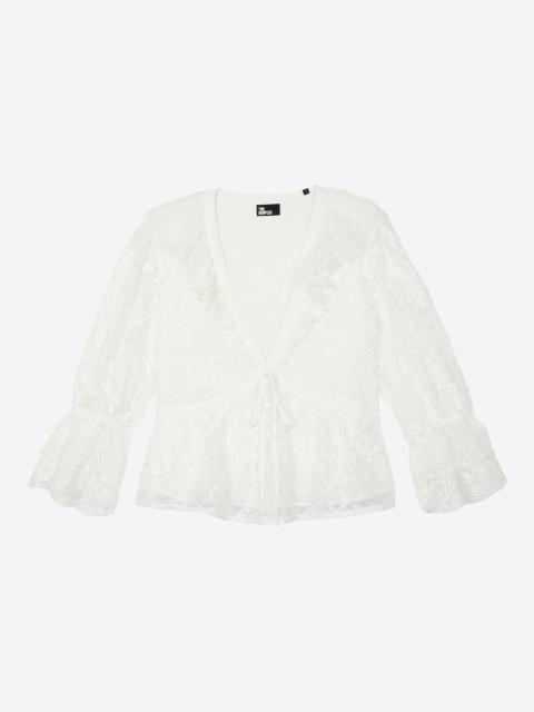 The Kooples ECRU LACE TOP