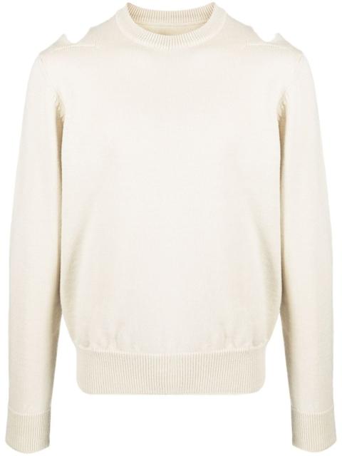 cut-out wool jumper