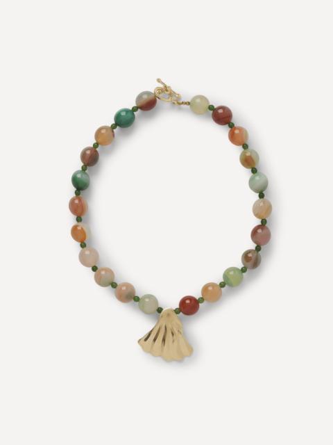 YSSO 18ct-24ct Gold Plated Daphne Shell Necklace