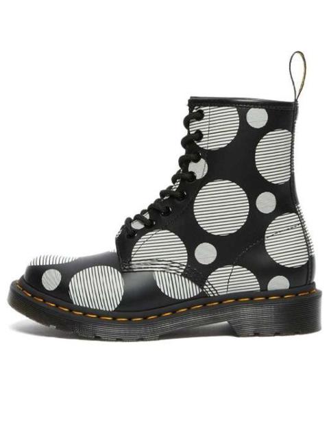 Dr. Martens (WMNS) Dr.Martens 1460 Polka Dot Smooth Leather Lace Up Boots 'Black' 26876009