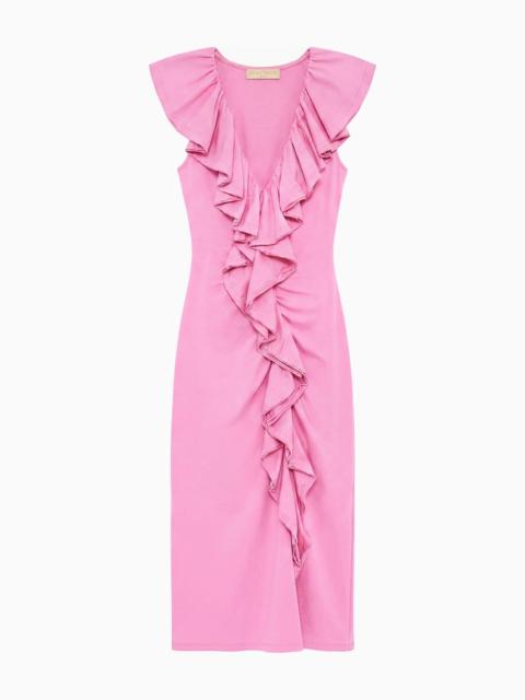 ULLA JOHNSON Chiara Cotton Ruffle Dress