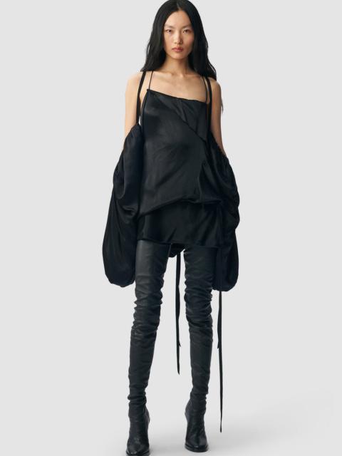 Ann Demeulemeester Melba Mini Asymmetric Dress With Detachable Sleeves